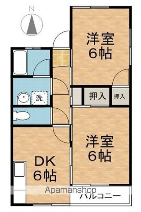 レピュート上松B棟の間取り