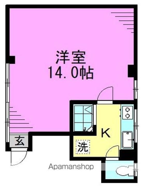 東京都杉並区高円寺南2丁目の賃貸マンションの間取り
