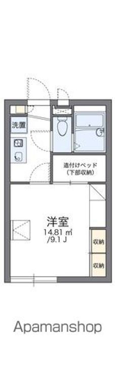 レオパレスハートプレイス中央Ⅱ103の間取り