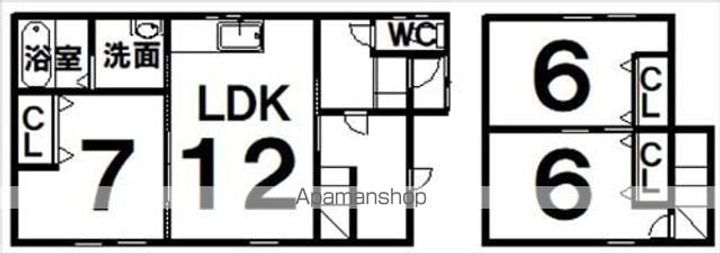 北海道河東郡上士幌町字上士幌東3線(一戸建)の賃貸物件の間取り