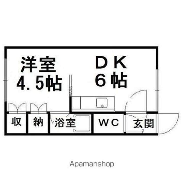 コーポ並木205の間取り