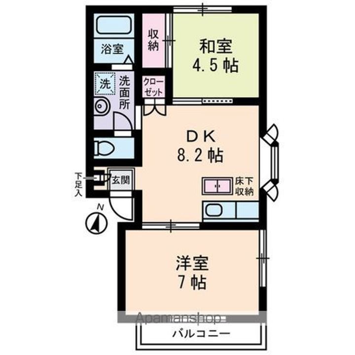 サンハイツ山口の間取り