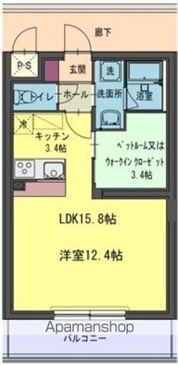 コルトーナ壱番館206の間取り
