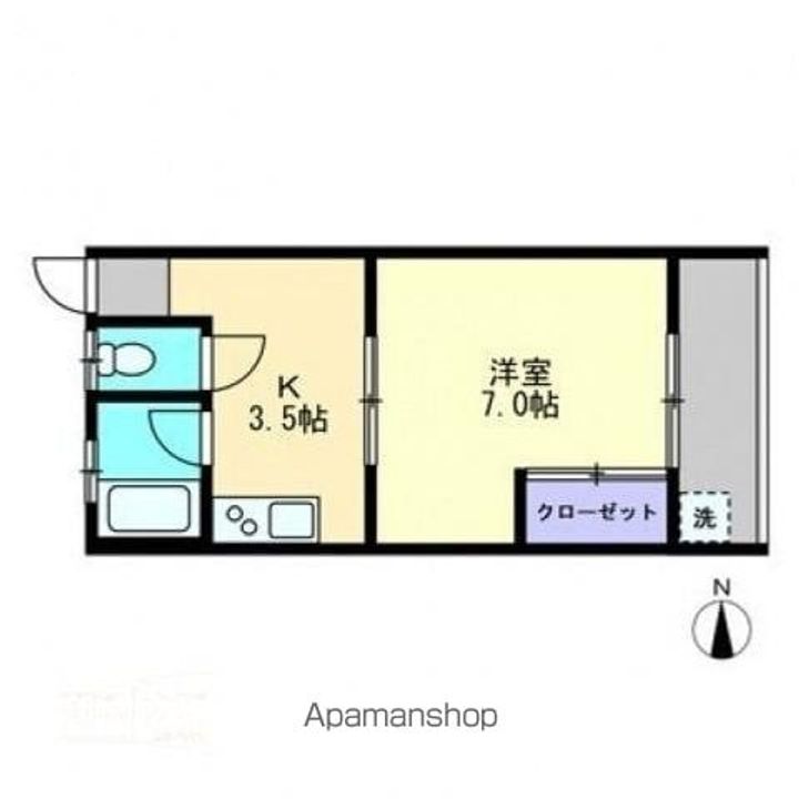 香川県高松市太田下町の賃貸アパートの間取り