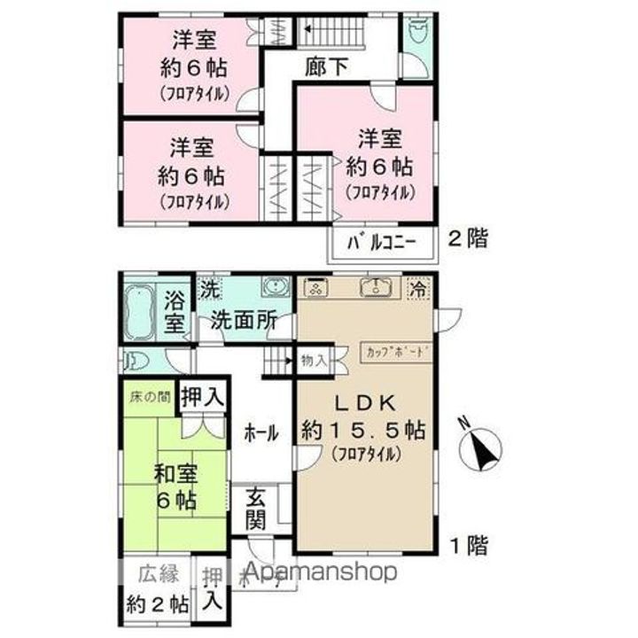 福岡県古賀市舞の里1丁目(一戸建)の賃貸物件戸建ての間取り
