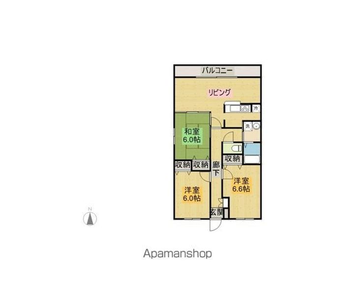 カーサコスタリオ201の間取り