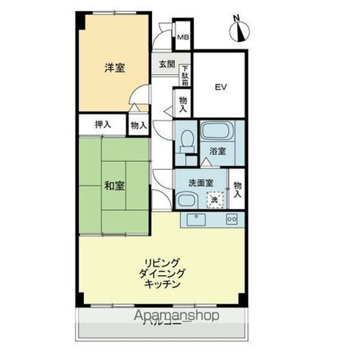 スカール明日香の間取り