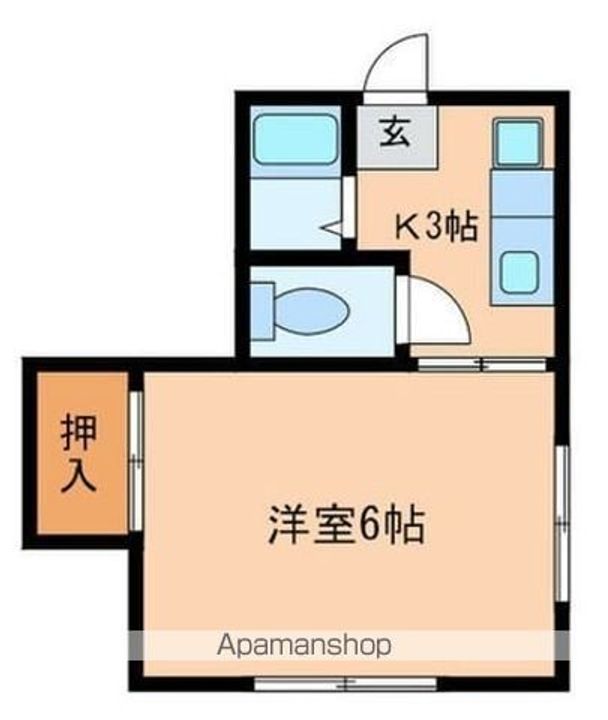 ハニーコーポ竹下の間取り