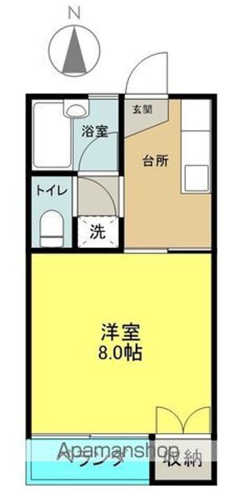 コーポ家の前102の間取り