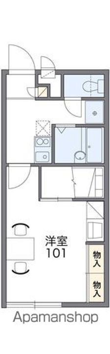レオパレス秋桜104の間取り