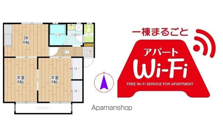 メゾンドールB201の間取り