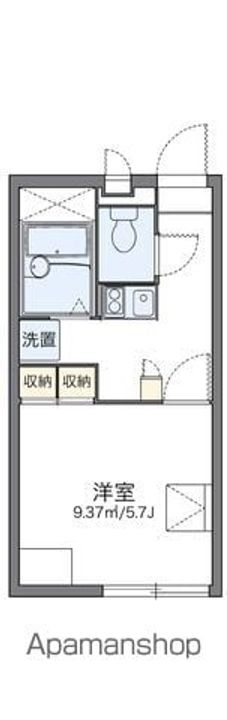 レオパレスGARDENIA206の間取り