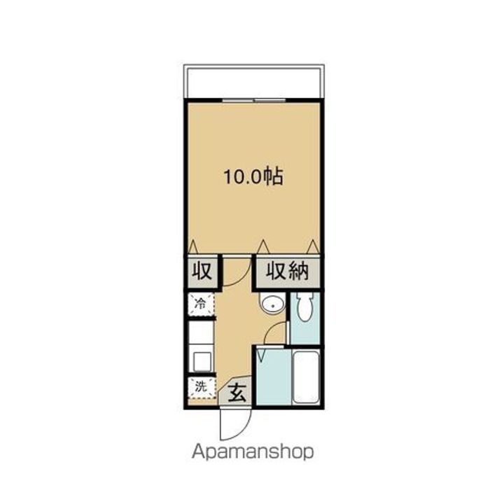 シャトーフュイッセ103の間取り
