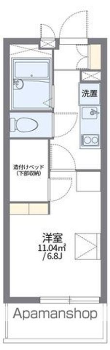レオパレス上社LA1308の間取り