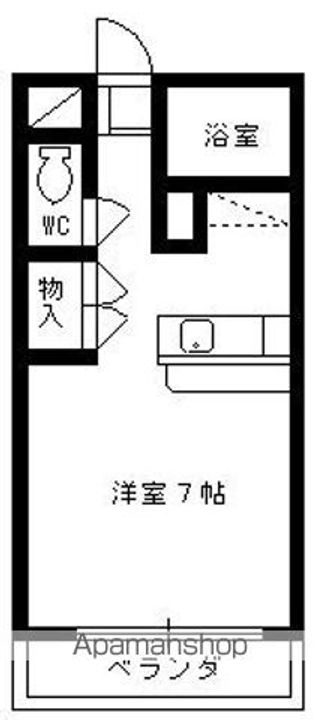 エレガンス浜砂Ⅰ208の間取り