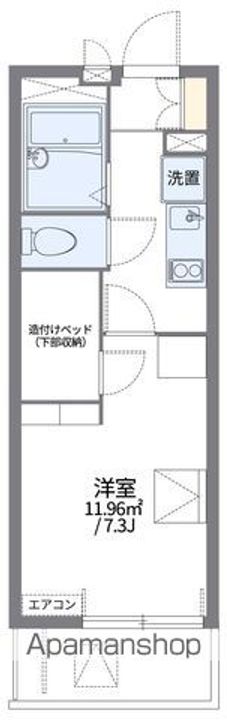 レオパレス康浜舎107の間取り