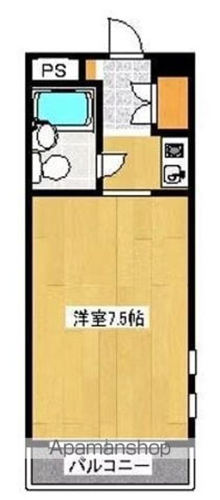 香川県高松市錦町2丁目の賃貸マンションの間取り