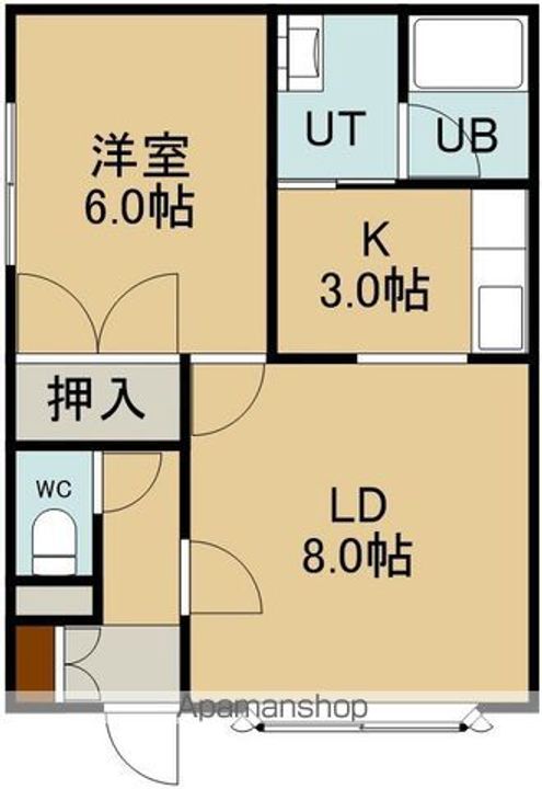 リバーサイドサトウ1の間取り