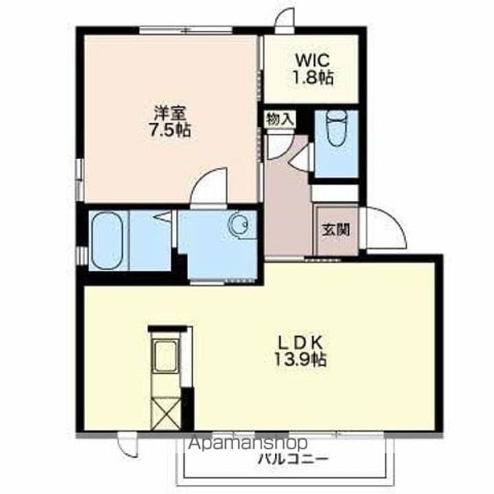 バリュージュ田中ⅡB102の間取り