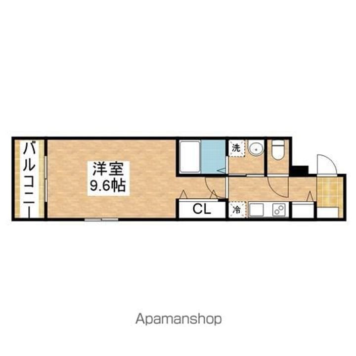 コーポハピネス白砂の間取り