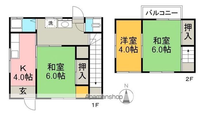 高知県高知市六泉寺町(一戸建)の賃貸物件の間取り
