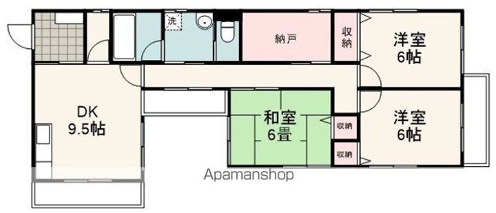 サンハイツ西中原202の間取り