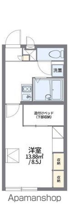 レオパレスドリームⅡ104の間取り