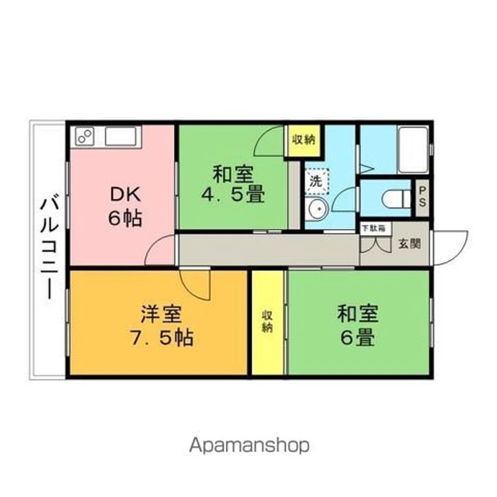 コーポリバーサイドの間取り