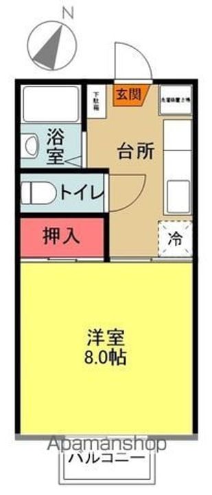 プレジール泉B202の間取り