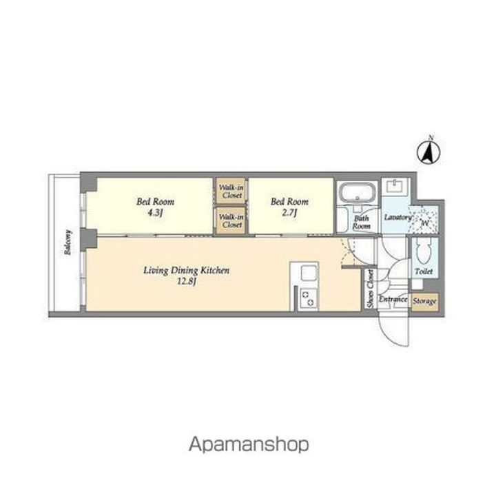 アジールコート練馬中村橋の間取り