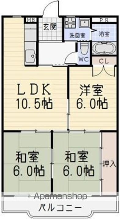 山下ハイツの間取り