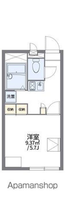 レオパレス下川田101の間取り