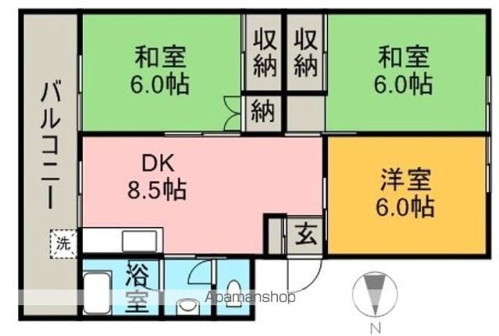 ベルコート七宝台の間取り