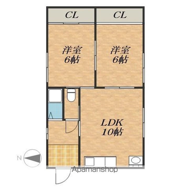 北海道帯広市西十九条南3丁目(一戸建)の賃貸物件の間取り