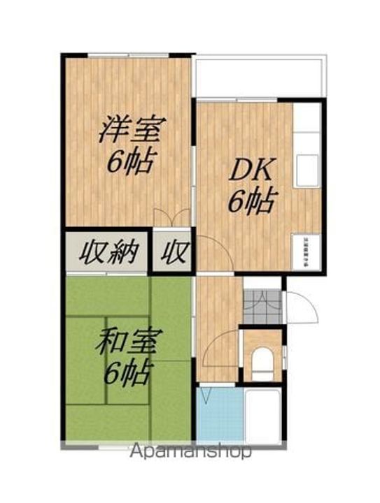 トラッドハウス102の間取り