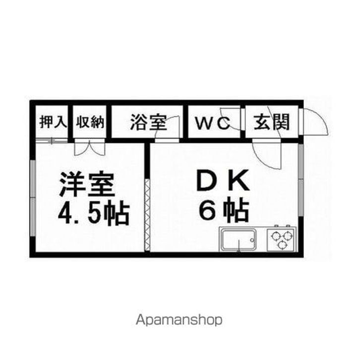 コーポ青山106の間取り