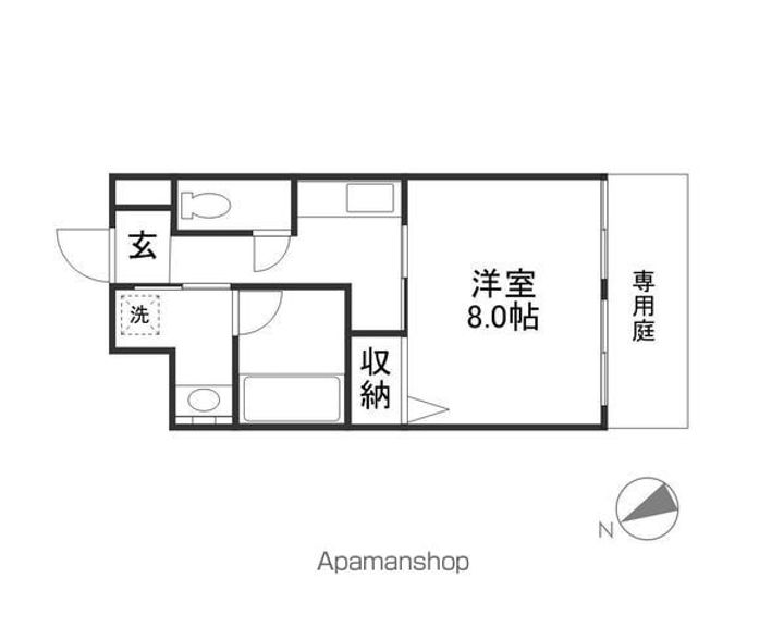 滋賀県草津市野路東4丁目の賃貸マンションの間取り