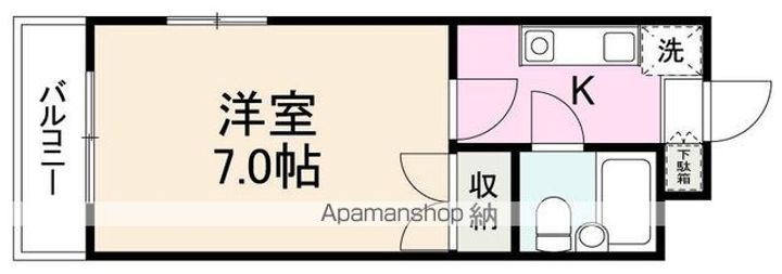 香川県高松市仏生山町甲の賃貸マンションの間取り