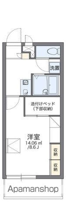 レオパレスEFINI Ⅰの間取り