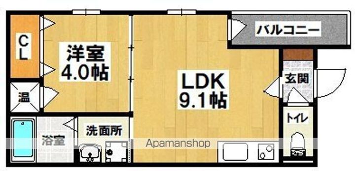 オルフェアメゾン清水丘壱番館の間取り