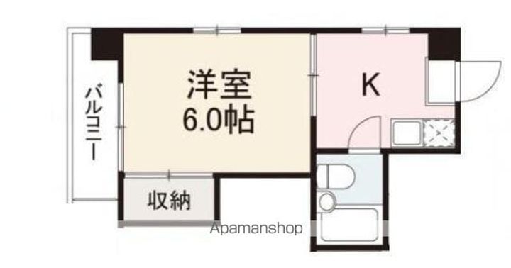 香川県高松市紙町の賃貸マンション401の間取り