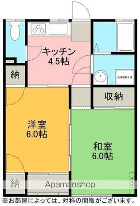 第2光メゾン102の間取り