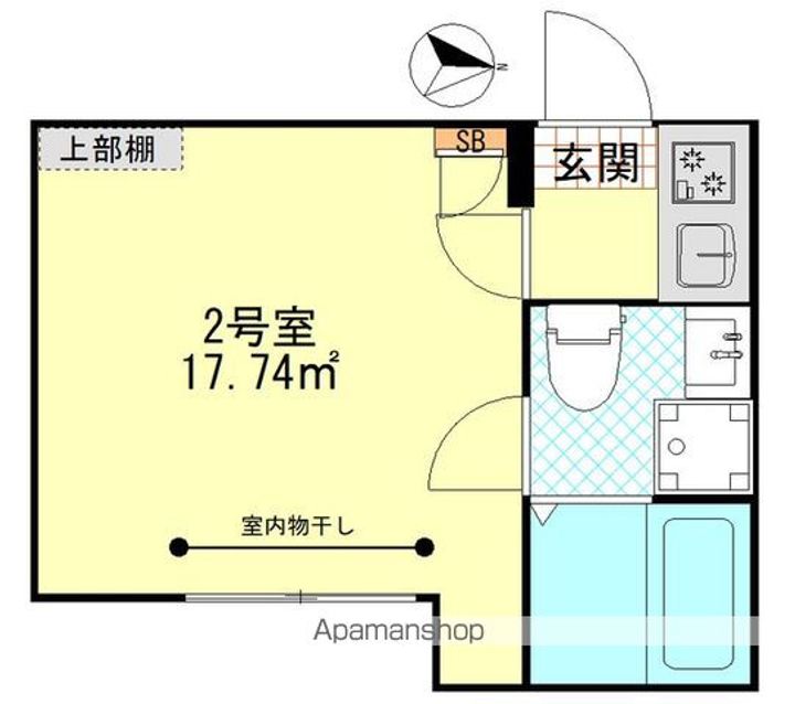 東京都葛飾区堀切6丁目の賃貸アパートの間取り