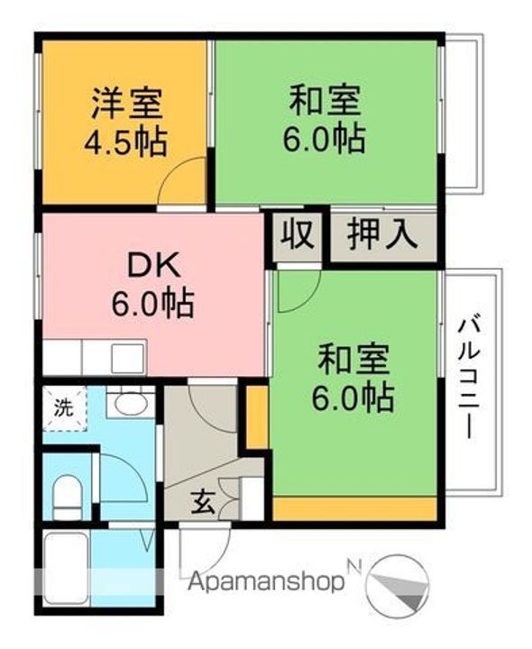 YMハイツの間取り