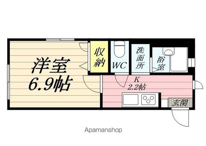 埼玉県三郷市谷口の賃貸アパートの間取り