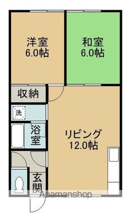 北海道網走郡美幌町字美里の賃貸アパートの間取り