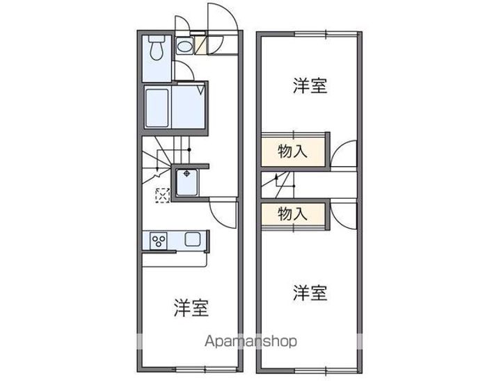 カサベルテSHIMAⅡ116の間取り