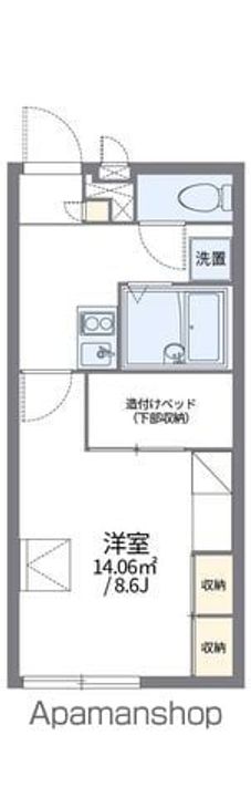 レオパレスマロニエ天神の間取り