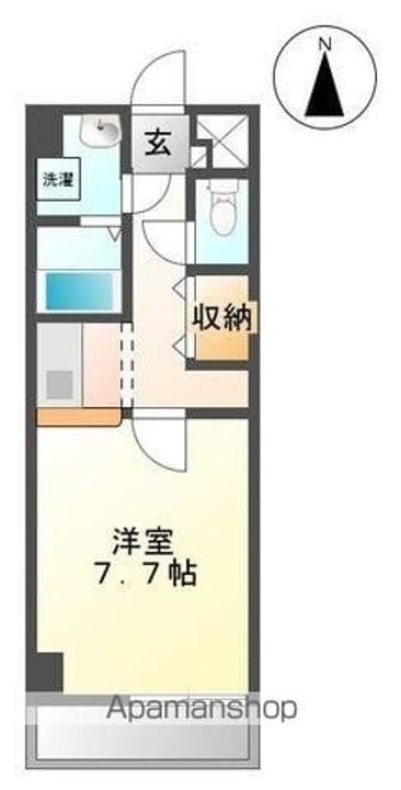 香川県高松市今里町の賃貸マンションの間取り