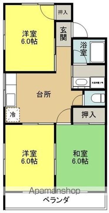 皆川ハイツの間取り